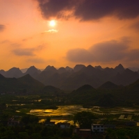今天昨天的晚霞+5月15日的