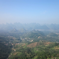 恭城三江乡十八岭村风景