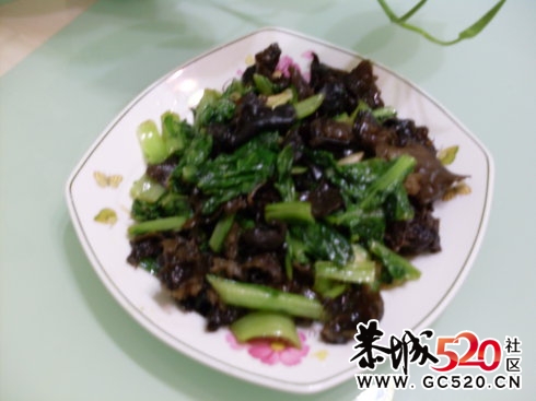 中午刚学的--木耳炒小白菜997 / 作者:火星娃崽 / 帖子ID:7126