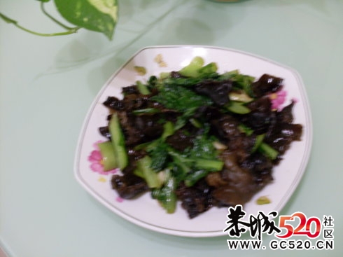 中午刚学的--木耳炒小白菜808 / 作者:火星娃崽 / 帖子ID:7126