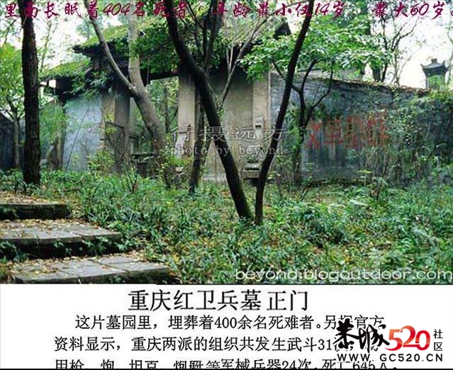 不能忘记的历史；有感于重庆红卫兵公墓被列为市级文物。382 / 作者:平安大叔 / 帖子ID:7298