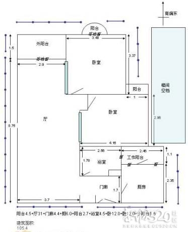 怎样测量房屋的实际面积46 / 作者:路人甲 / 帖子ID:9971