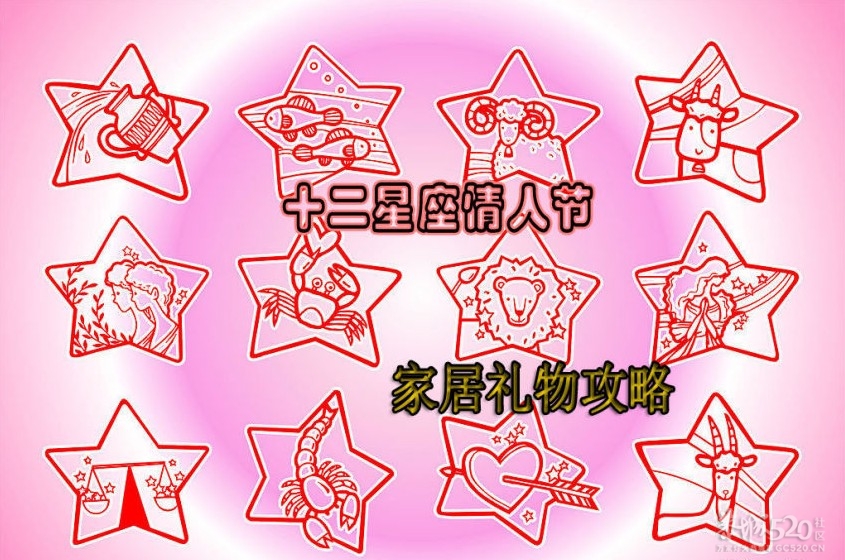 十二星座情人节 家居礼物攻略888 / 作者:路人甲 / 帖子ID:9985