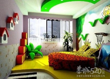 九款不同风格的儿童房装修样板间883 / 作者:小雨点 / 帖子ID:10221