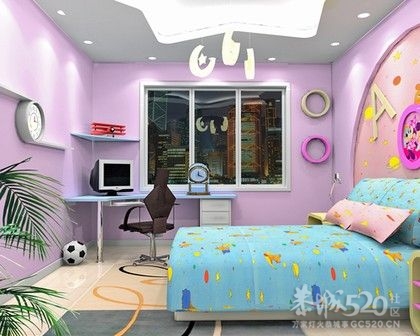 九款不同风格的儿童房装修样板间147 / 作者:小雨点 / 帖子ID:10221