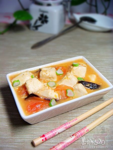 西红柿烧豆腐【给伤病员的清淡美食】398 / 作者:爱笑的眼睛 / 帖子ID:10681