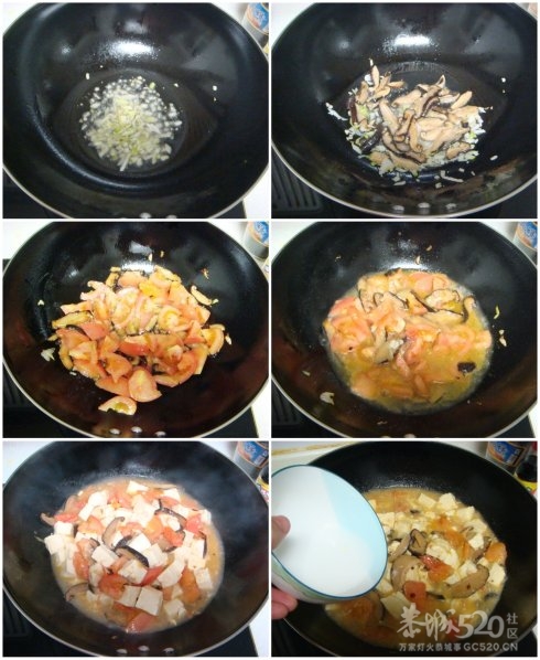 西红柿烧豆腐【给伤病员的清淡美食】840 / 作者:爱笑的眼睛 / 帖子ID:10681