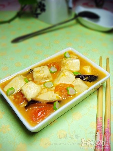西红柿烧豆腐【给伤病员的清淡美食】697 / 作者:爱笑的眼睛 / 帖子ID:10681