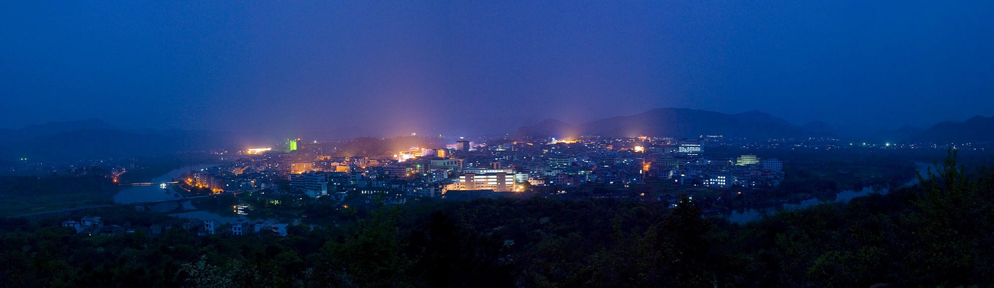 （夜幕下）恭城全景717 / 作者:老兔子 / 帖子ID:13759