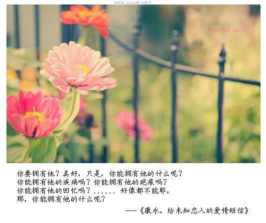 给未知恋人的爱情短信91 / 作者:低吟那一抹忧伤 / 帖子ID:16180
