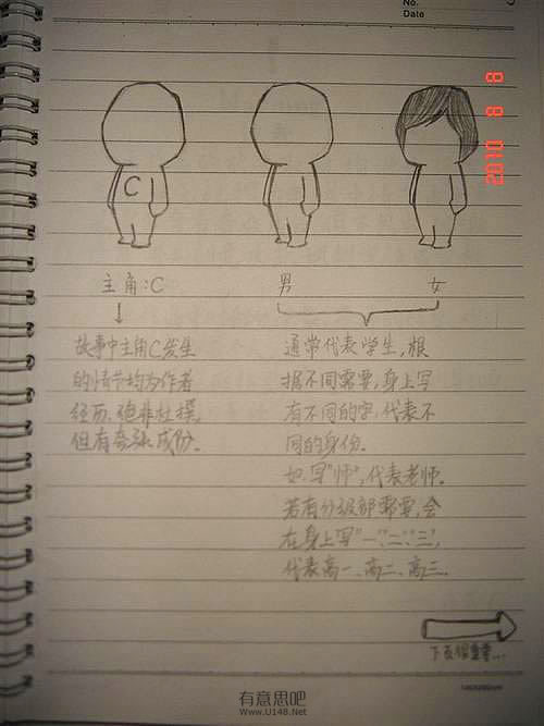 高中生搞笑手绘漫画：二中DE日子（有才的孩纸啊）119 / 作者:低吟那一抹忧伤 / 帖子ID:16221