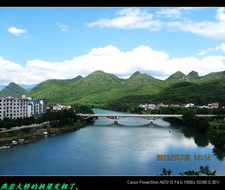 狮子头上观恭城风景。665 / 作者:平安大叔 / 帖子ID:21525