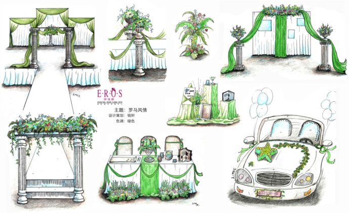 《百年婚庆》手绘婚礼图哦204 / 作者:百年婚庆 / 帖子ID:22305