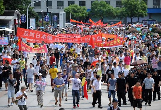 杭州主城区发生数百人反日集会游行活动178 / 作者:旮旯旭 / 帖子ID:35685