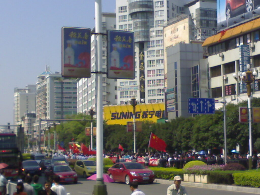 桂林人民愤怒了，中山中路抗日大游行892 / 作者:与孤独共舞 / 帖子ID:54567