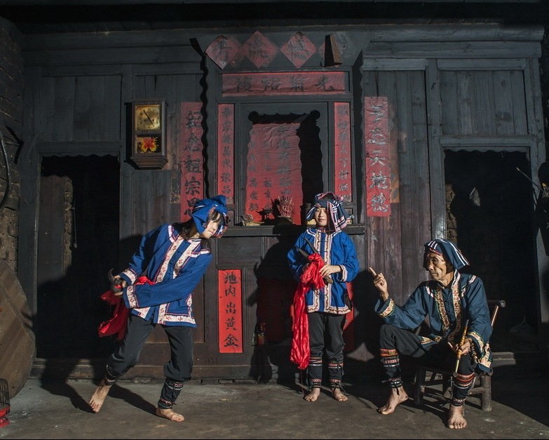 桂林恭城摄影大展作品民俗篇【瑶族羊角舞】872 / 作者:社区小编 / 帖子ID:54936
