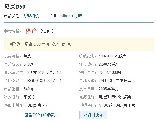 (商品已出售)出售尼康D50带18-55套机 100-300 28-70镜头510 / 作者:星想事成 / 帖子ID:56610