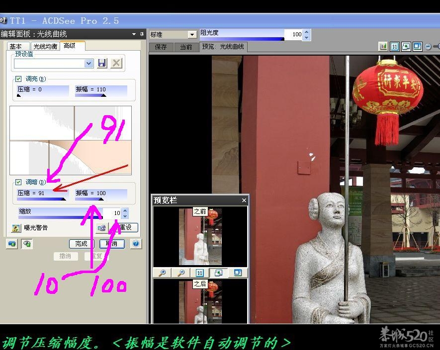 用ACDSee里的“高级”轻松处理相片。855 / 作者:平安大叔 / 帖子ID:57694
