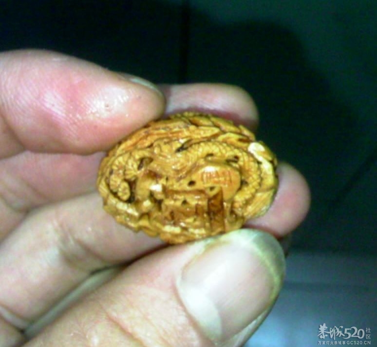 桃核雕的龙，大家欣赏506 / 作者:排散 / 帖子ID:58788