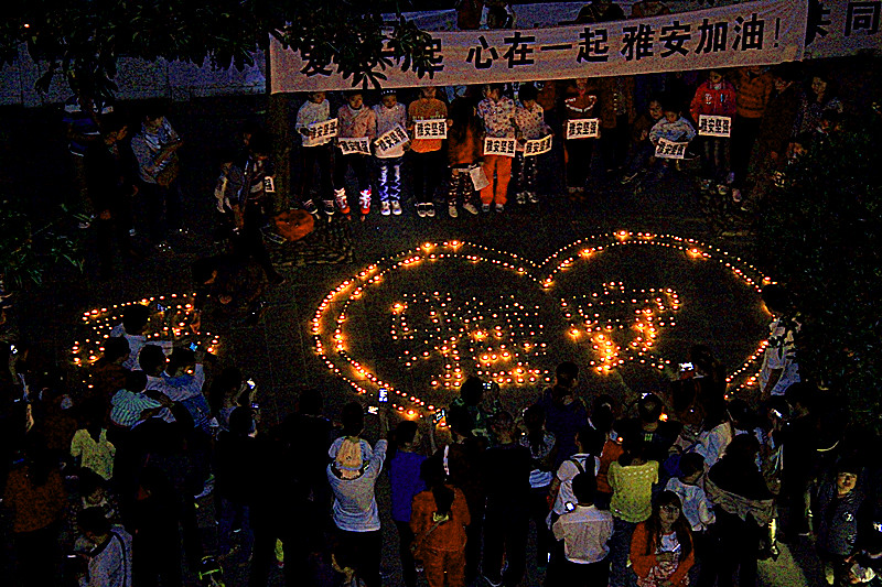 520心系雅安 音乐烛光祈福会  圆满成功！(视频.图片集中营）433 / 作者:瑶乡看兰 / 帖子ID:67345