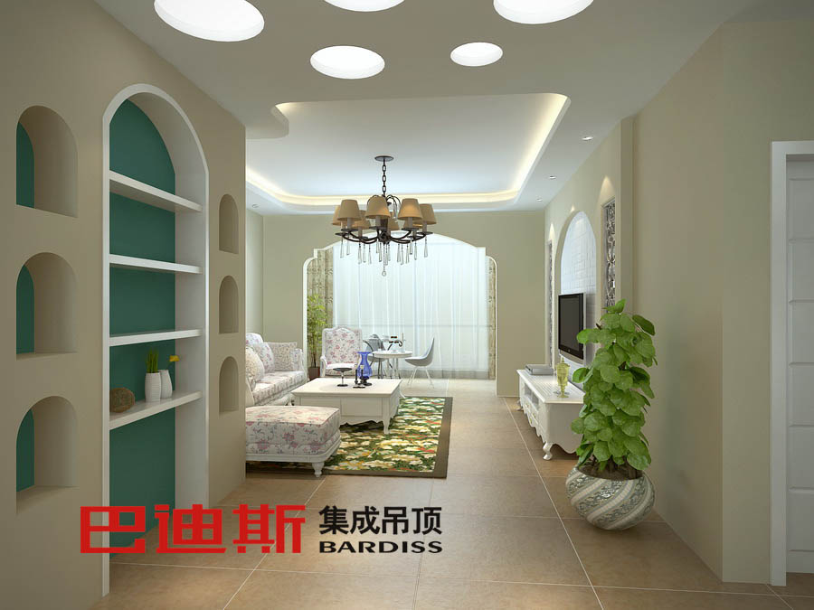 一号公馆10栋楼中楼客厅 修改方案957 / 作者:巴迪斯 / 帖子ID:93781