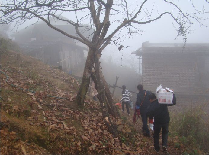 【爱心有你有我也有他】恭城爱心人士雨雾中慰问莲花杨梅村一户困难家庭纪实735 / 作者:椪柑 / 帖子ID:99646