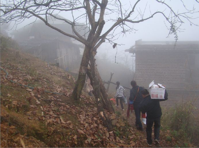 【爱心有你有我也有他】恭城爱心人士雨雾中慰问莲花杨梅村一户困难家庭纪实835 / 作者:椪柑 / 帖子ID:99646