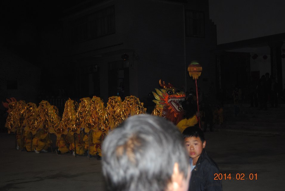 恭城观音乡伍排瑶狮公塘村初二龙狮表演120 / 作者:恭城蚂蜂 / 帖子ID:100395