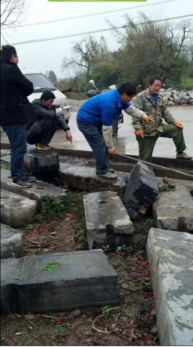 加会太平村：谢氏宗祠古石桅杆修复工作开始436 / 作者:东岭樵歌 / 帖子ID:100722