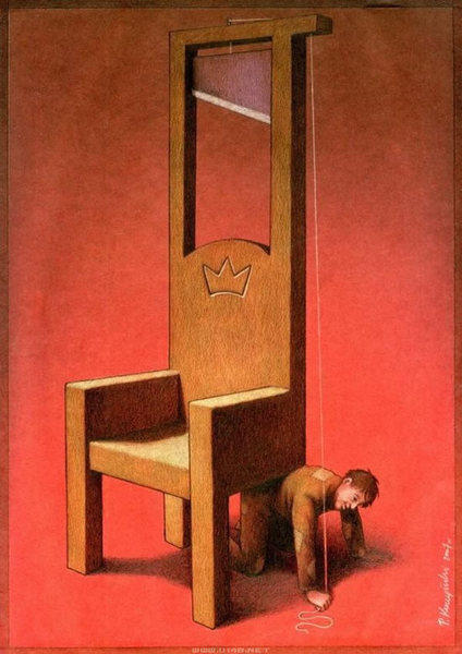 波兰名画家寓意深刻的讽刺画947 / 作者:茶江源 / 帖子ID:100871