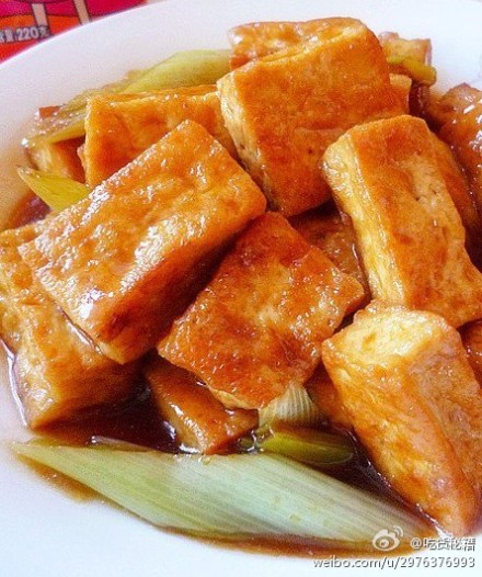 葱烧豆腐，好想吃，可惜不会做429 / 作者:恭城520小奈姐姐 / 帖子ID:105060