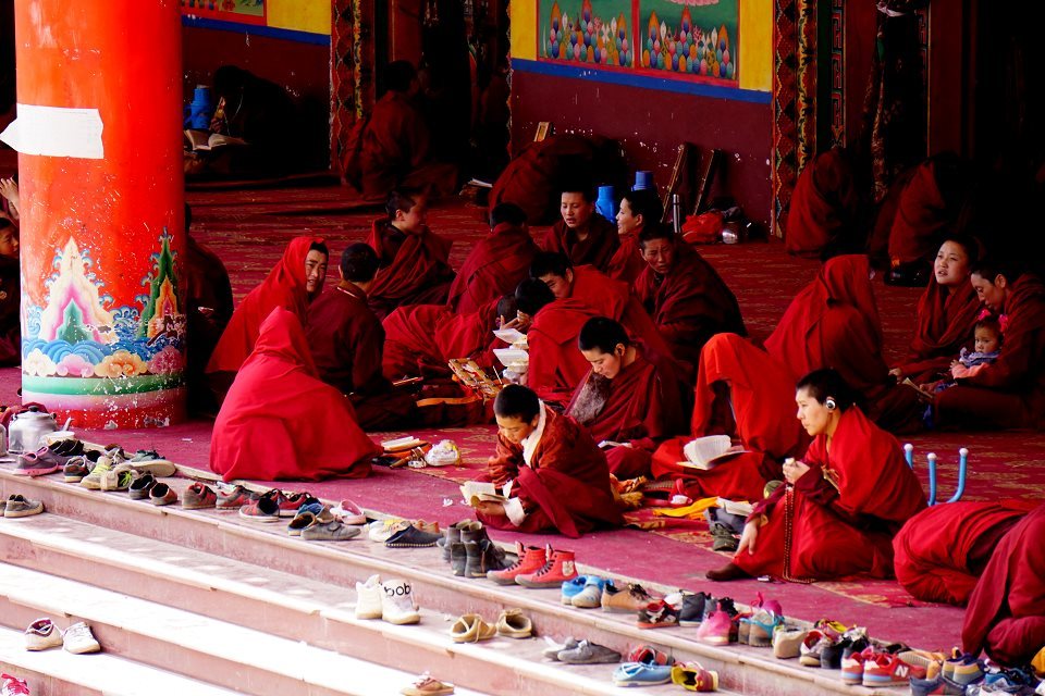 西藏的佛学后花园（色达）最美的风景在思想中135 / 作者:西岭妹纸 / 帖子ID:105187