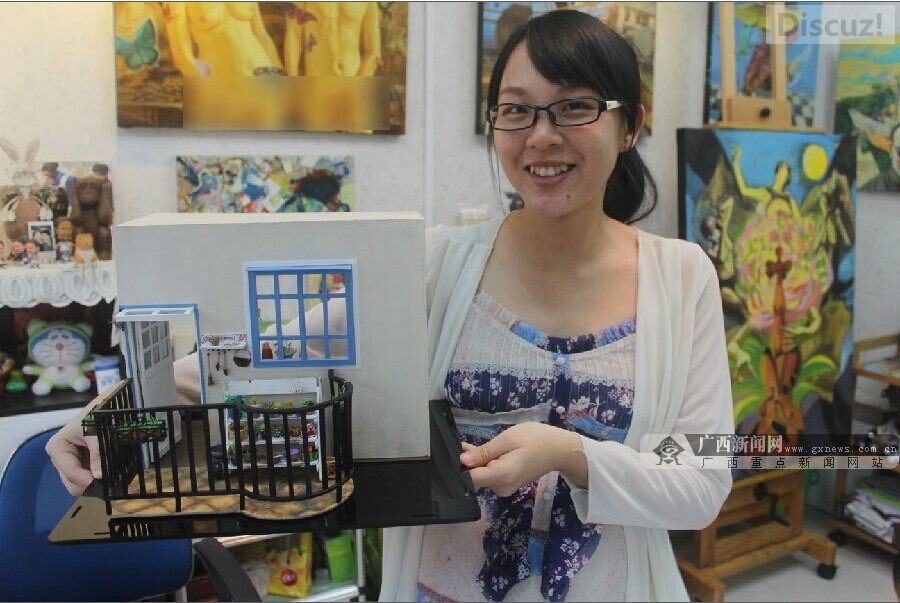 [脸谱]广西妹子施紫丽：玩转微缩工艺世界613 / 作者:九命猫 / 帖子ID:105595