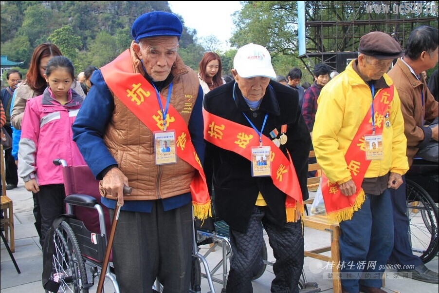 桂林社会各界纪念桂林抗日保卫战70周年 11位抗战老兵出席103 / 作者:九命猫 / 帖子ID:105701