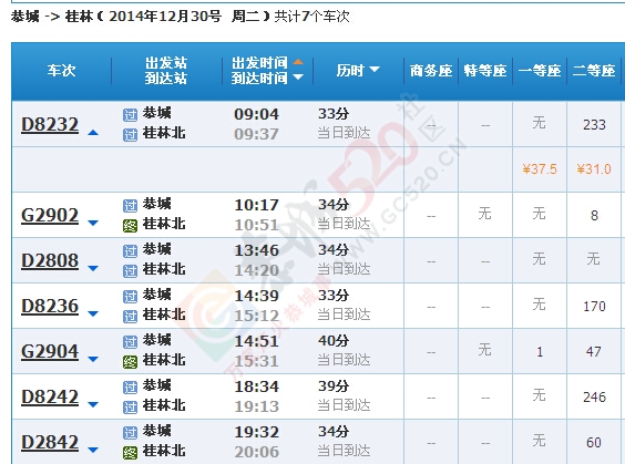 最全！恭城站所有车次和票价总览（含从外地回恭城的车次）730 / 作者:结局、丆過如此 / 帖子ID:107051