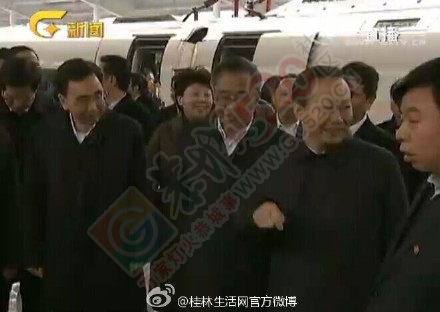 #贵广高铁#贵广高铁首趟动车抵达桂林北站423 / 作者:花开似花落、 / 帖子ID:107139