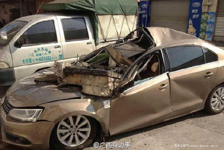 祸从天降！18万元新车被砸烂705 / 作者:thkfh / 帖子ID:109068