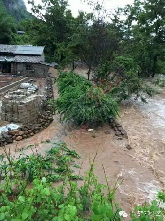 恭城连降暴雨，多地开启看海模式，西岭群众受灾自救98 / 作者:520小编 / 帖子ID:116167