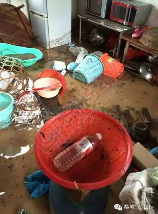 恭城连降暴雨，多地开启看海模式，西岭群众受灾自救151 / 作者:520小编 / 帖子ID:116167