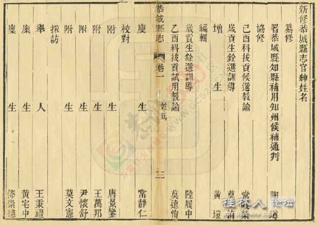 恭城县誌 光绪十五年版本784 / 作者:九命猫 / 帖子ID:119498