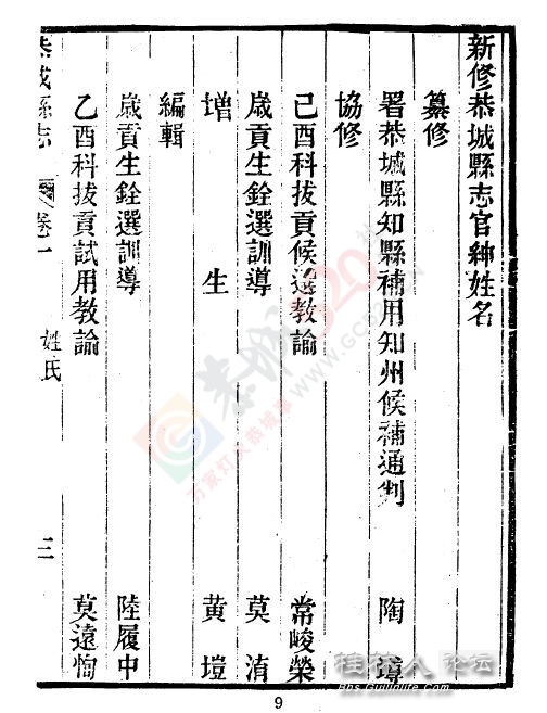 恭城县誌 光绪十五年版本656 / 作者:九命猫 / 帖子ID:119498