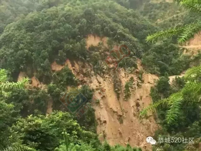 【恭城头条】莲花桑源连续发生山体滑坡，通往外界的生命通道被堵201 / 作者:社区小编 / 帖子ID:119670