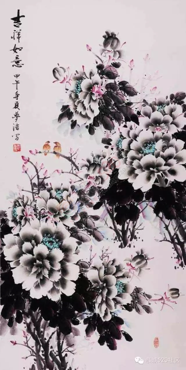 【恭城名人】最美牡丹图 以禅融汇于画--中国当代美女画家邓梦洁179 / 作者:社区小编 / 帖子ID:120219