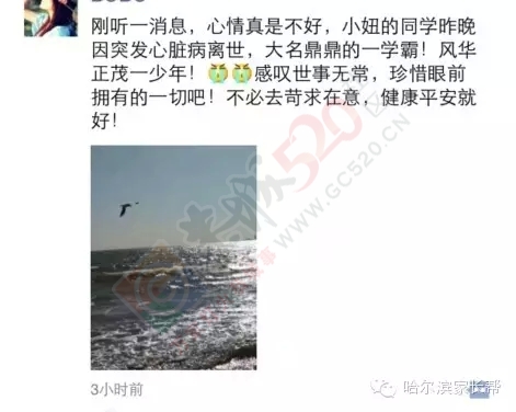 痛惜！哈师大附中高二学霸期末考试当晚猝死丨老师写在葬礼后的话值得反思864 / 作者:渲染人生 / 帖子ID:162081