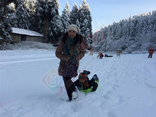 雪原上的欢乐--- 仙女山亲子耍雪全纪录【高清美图】300 / 作者:夏爱之梦 / 帖子ID:162966