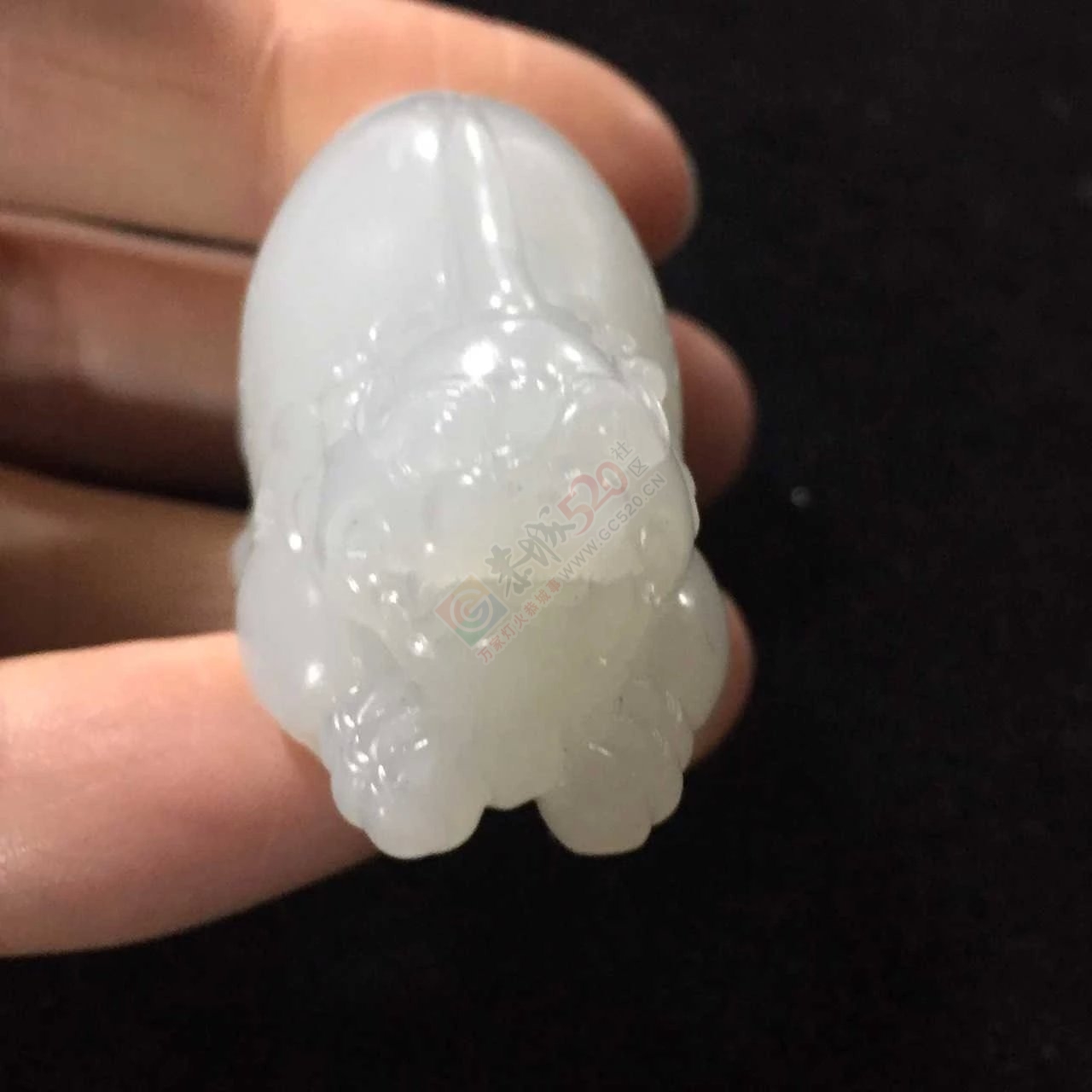出手和田白玉籽料招财貔貅820 / 作者:发如雪 / 帖子ID:163436