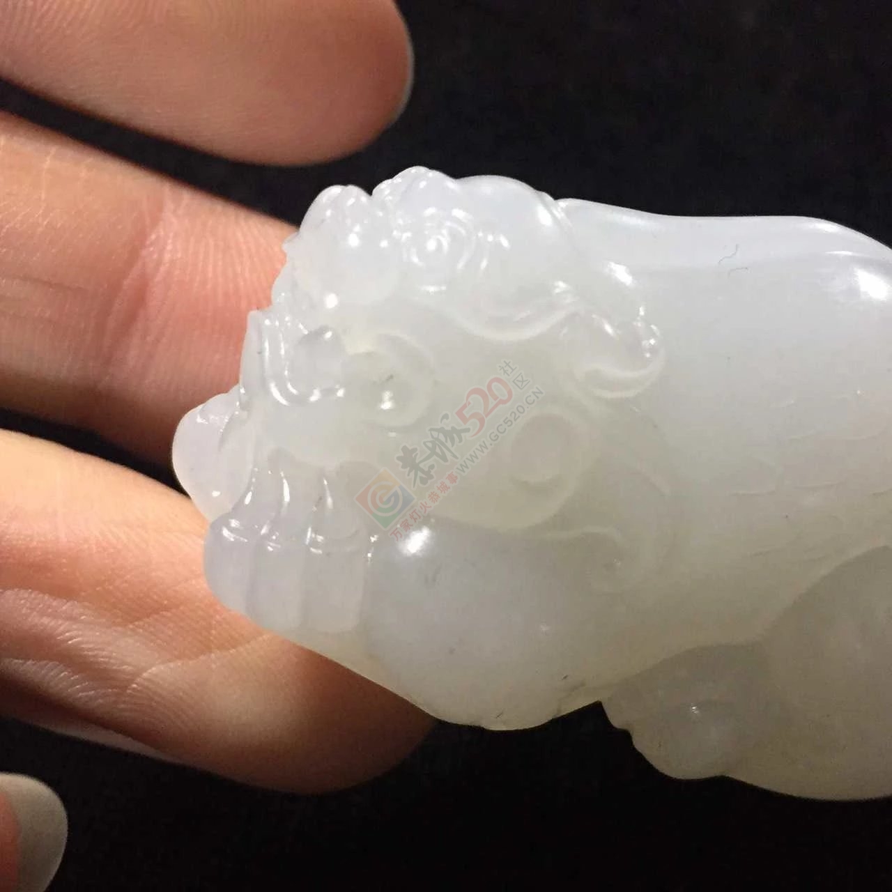 出手和田白玉籽料招财貔貅258 / 作者:发如雪 / 帖子ID:163436