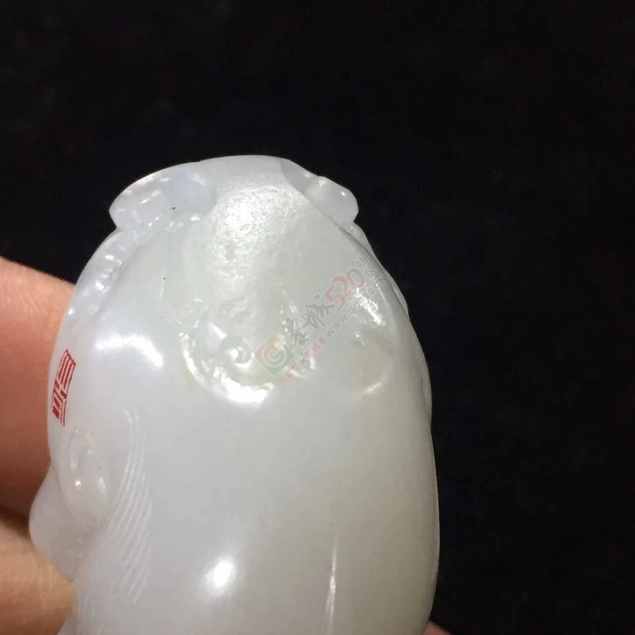 出手和田白玉籽料招财貔貅981 / 作者:发如雪 / 帖子ID:163436
