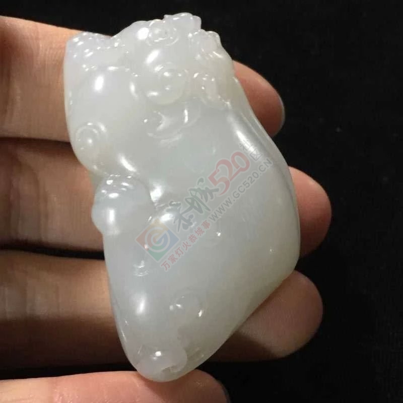 出手和田白玉籽料招财貔貅970 / 作者:发如雪 / 帖子ID:163436
