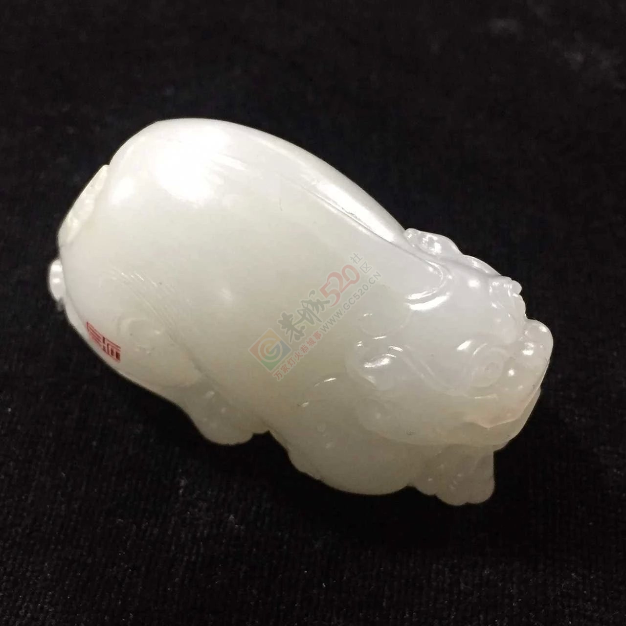 出手和田白玉籽料招财貔貅763 / 作者:发如雪 / 帖子ID:163436